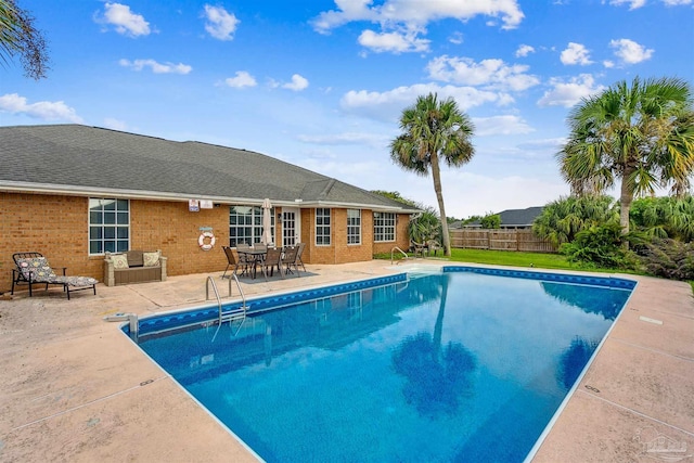 4122 Cobia St, Pensacola, FL 32507 - view of pool featuring fence and a patio area
