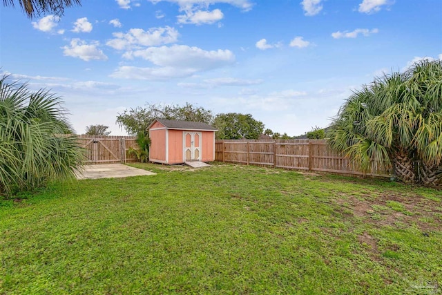 4122 Cobia St, Pensacola, FL 32507 - view of yard with a storage unit and an outbuilding
