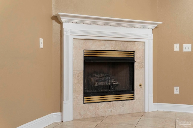 7850 Amethyst Dr, Pensacola, FL 32506 - detailed view of baseboards and a fireplace