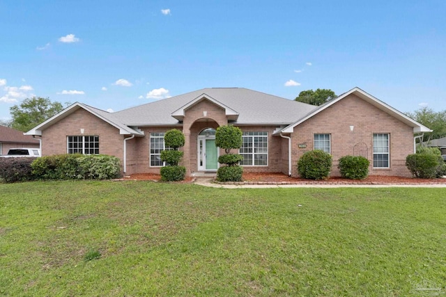 7850 Amethyst Dr, Pensacola, FL 32506 - ranch-style house featuring brick siding and a front lawn