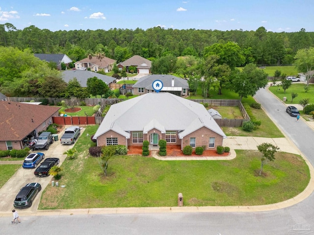 7850 Amethyst Dr, Pensacola, FL 32506 - aerial view of property and surrounding area featuring a forest
