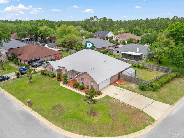 7850 Amethyst Dr, Pensacola, FL 32506 - aerial perspective of suburban area