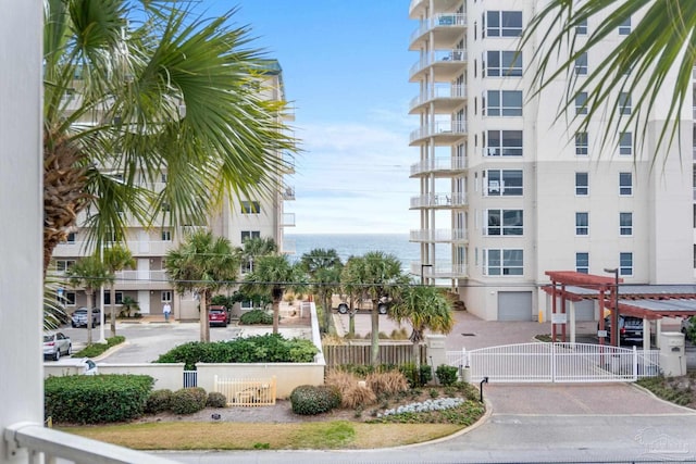 view of property featuring a water view