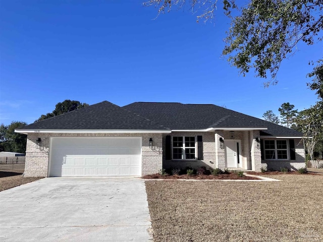 ranch-style house with a garage