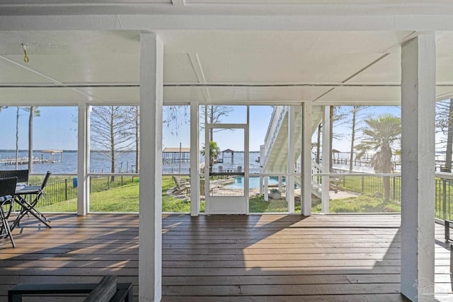 35868 Boykin Blvd, Lillian, AL 36549 - sunroom featuring a water view