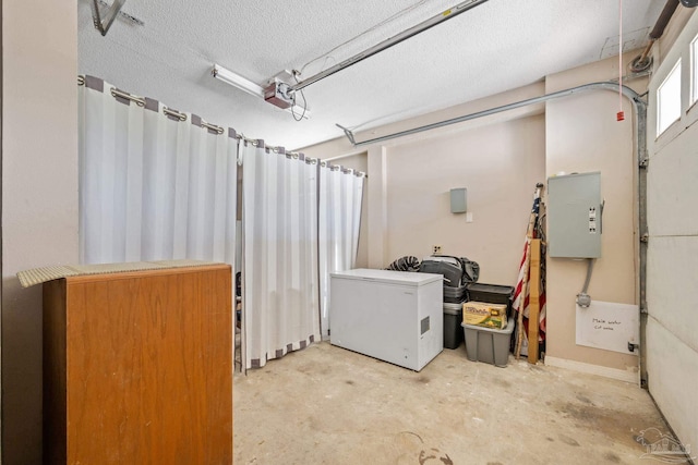 35868 Boykin Blvd, Lillian, AL 36549 - garage featuring a garage door opener and refrigerator