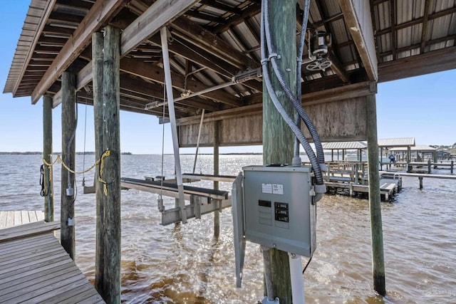 35868 Boykin Blvd, Lillian, AL 36549 - view of dock featuring a water view and boat lift