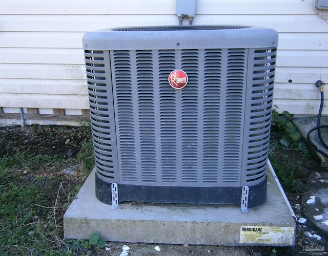 exterior details with central AC unit