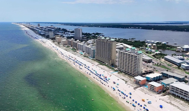 931 W Beach Blvd Unit 501, Gulf Shores, AL 36542 - drone / aerial view of waterfront with a beach