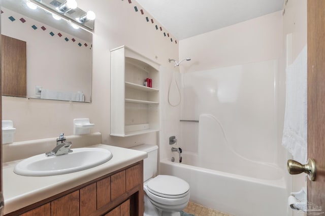 921 Candlestick Dr, Pensacola, FL 32514 - full bathroom with vanity, toilet, and tub / shower combination