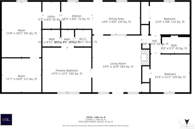 921 Candlestick Dr, Pensacola, FL 32514 - room layout