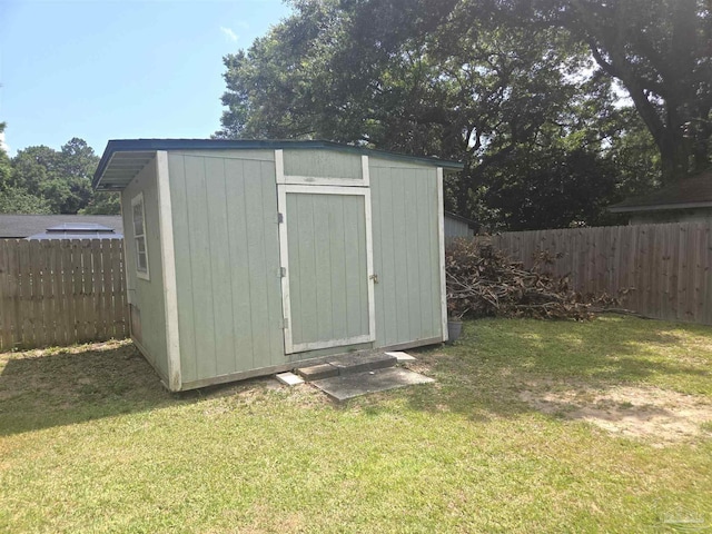5358 Jenny Cir, Pace, FL 32571 - view of shed with a fenced backyard