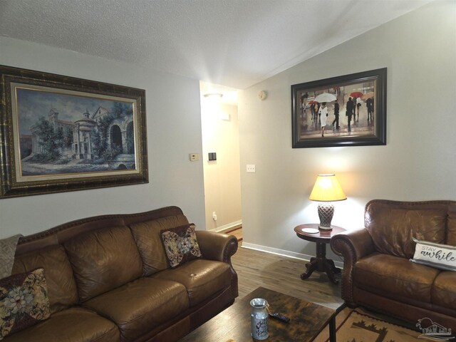 5358 Jenny Cir, Pace, FL 32571 - living area featuring wood finished floors and vaulted ceiling