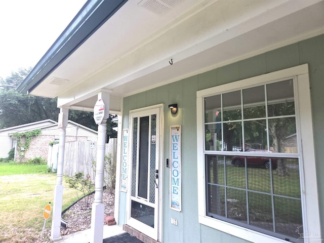 5358 Jenny Cir, Pace, FL 32571 - entrance to property with a porch