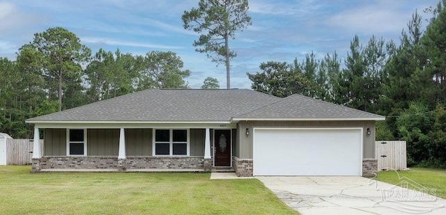 9317 Alekai Dr, Pensacola, FL 32526 - view of front of house with concrete driveway, roof with shingles, a garage, and brick siding
