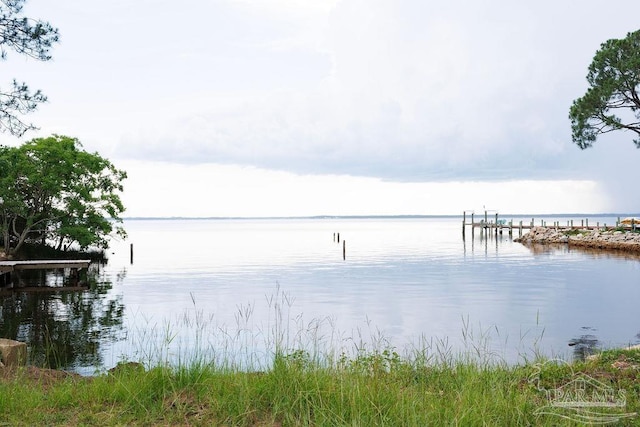 9317 Alekai Dr, Pensacola, FL 32526 - water view featuring a boat dock