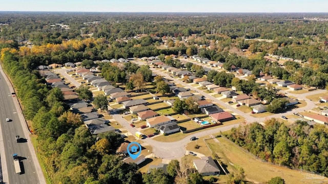 8037 Nalo Creek Loop, Pensacola, FL 32514 - aerial view of property's location featuring a heavily wooded area and nearby suburban area