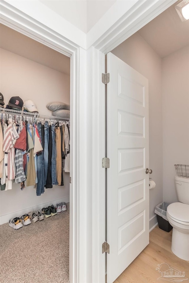 view of closet