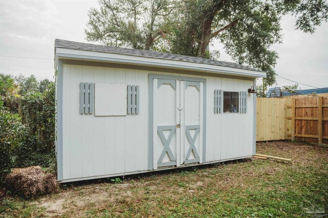 view of outdoor structure