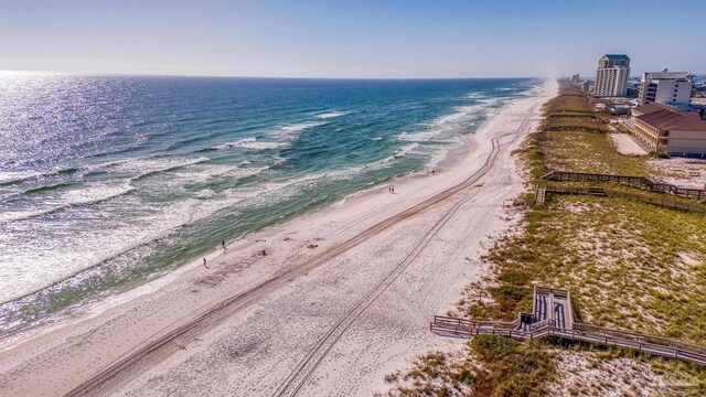 water view featuring a beach view