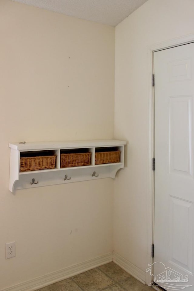 mudroom with baseboards