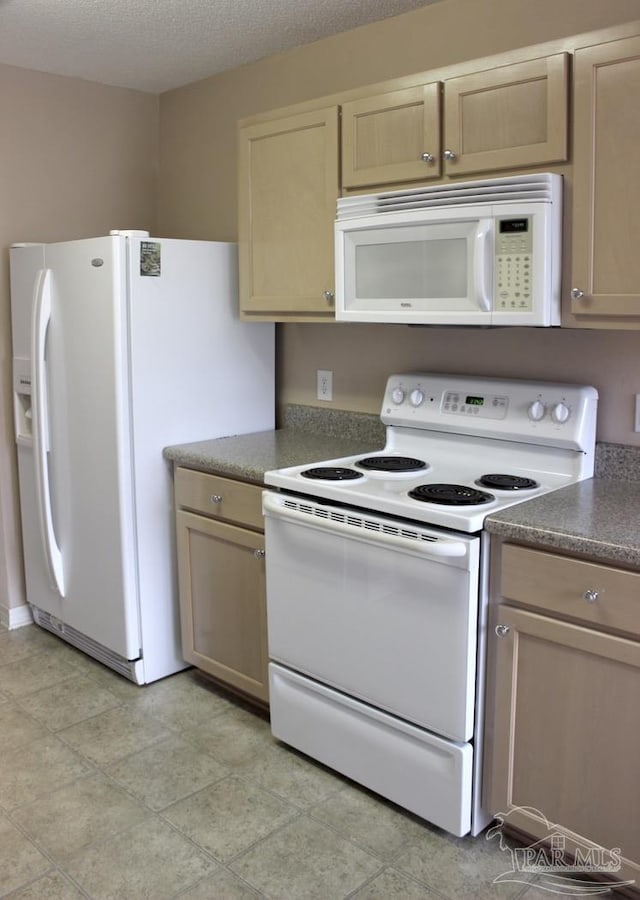 kitchen with white appliances