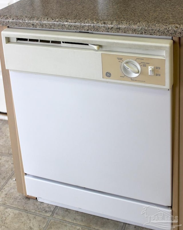 interior details with dishwasher