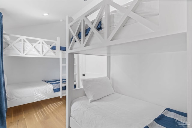 bedroom featuring hardwood / wood-style floors