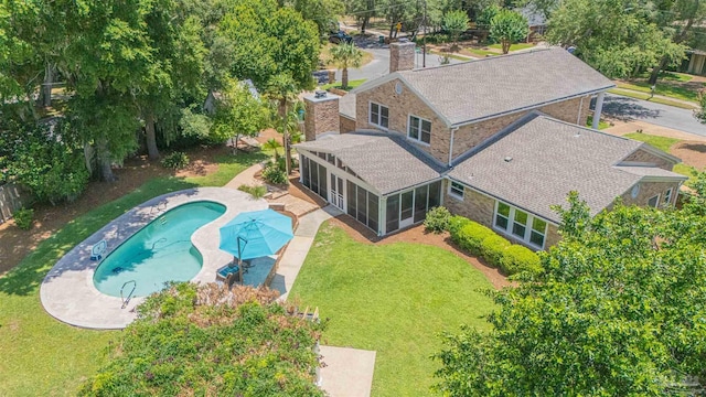 334 Andrew Jackson Trl, Gulf Breeze, FL 32561 - view of subject property featuring a pool