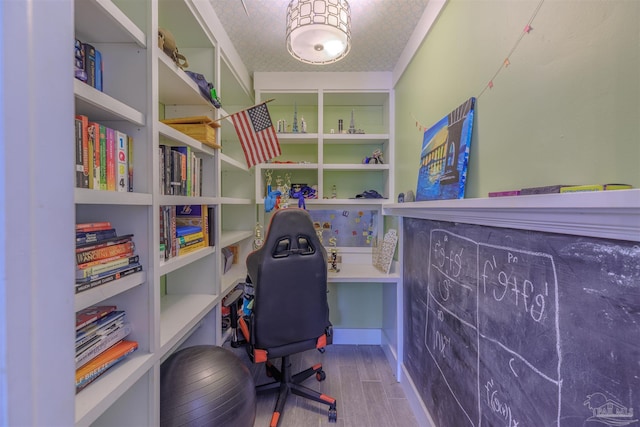 334 Andrew Jackson Trl, Gulf Breeze, FL 32561 - bedroom with wood finished floors and an office area