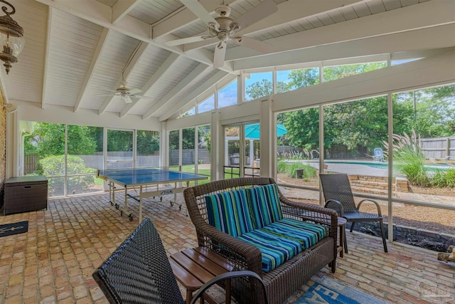 334 Andrew Jackson Trl, Gulf Breeze, FL 32561 - sunroom / solarium with a ceiling fan and plenty of natural light