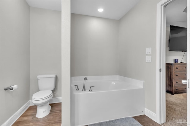 3818 Weatherstone Cir, Pensacola, FL 32507 - full bathroom featuring a garden tub and wood finished floors