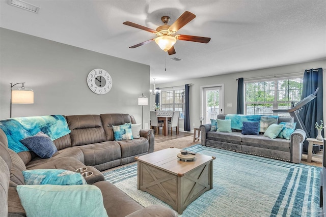 3818 Weatherstone Cir, Pensacola, FL 32507 - living area featuring ceiling fan