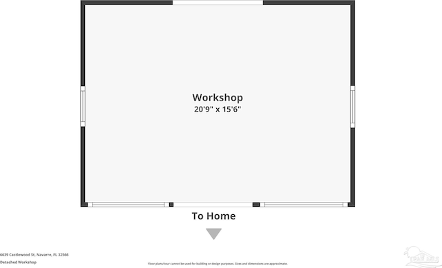 6639 Castlewood St, Navarre, FL 32566 - floor plan / room layout