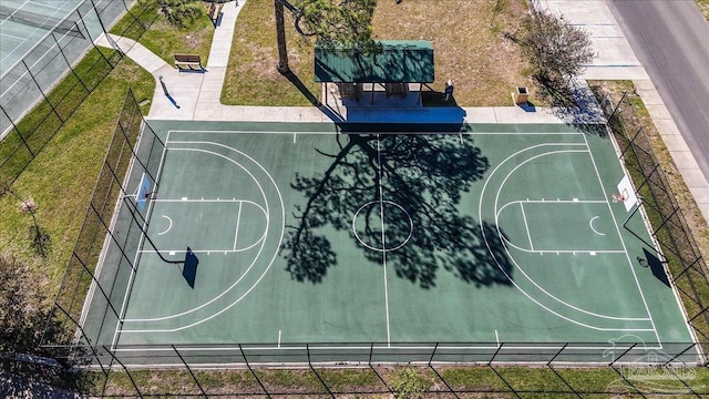 view of basketball court