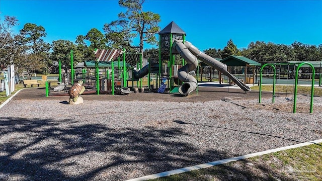 view of jungle gym