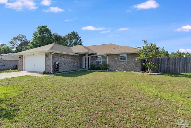 1096 Adrian Way, Milton, FL 32583 - ranch-style home featuring a garage, driveway, and brick siding