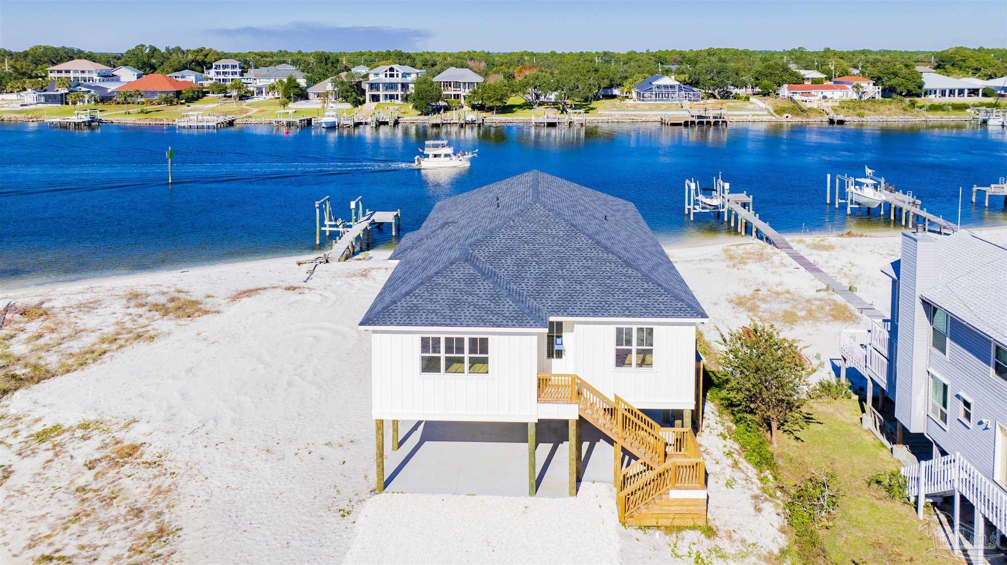 exterior space featuring a water view