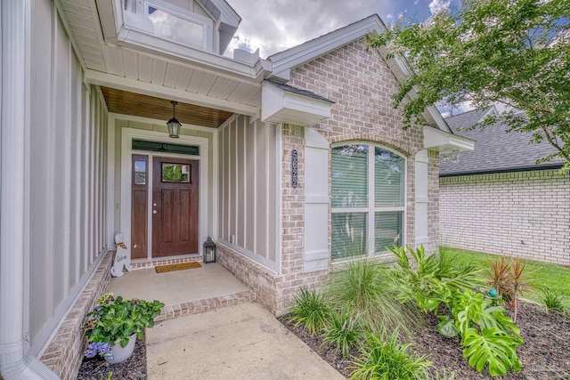 5622 Dunridge Dr, Pace, FL 32571 - entrance to property featuring board and batten siding and brick siding