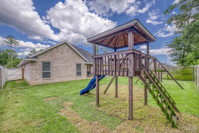 5622 Dunridge Dr, Pace, FL 32571 - view of jungle gym featuring a fenced backyard