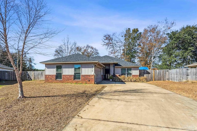 view of ranch-style home