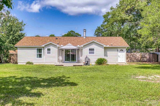 4224 Seaport Rd, Pace, FL 32571 - back of property with a gazebo and a shingled roof