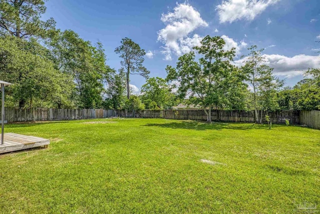 4224 Seaport Rd, Pace, FL 32571 - view of yard featuring a wooden deck