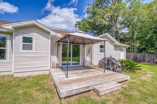 4224 Seaport Rd, Pace, FL 32571 - deck featuring a gazebo
