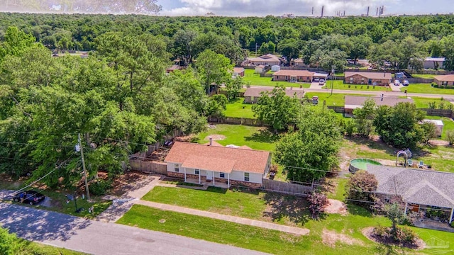 4224 Seaport Rd, Pace, FL 32571 - aerial view of property and surrounding area featuring a forest