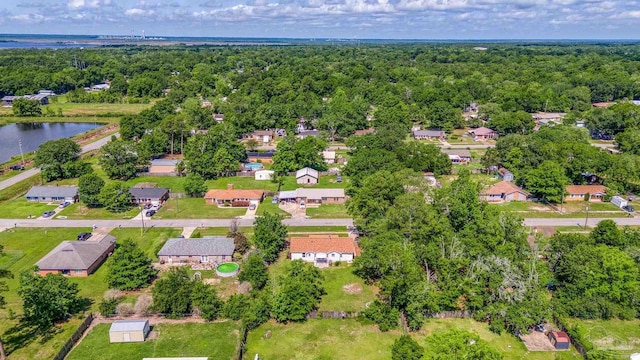 4224 Seaport Rd, Pace, FL 32571 - bird's eye view of a forest and a nearby body of water