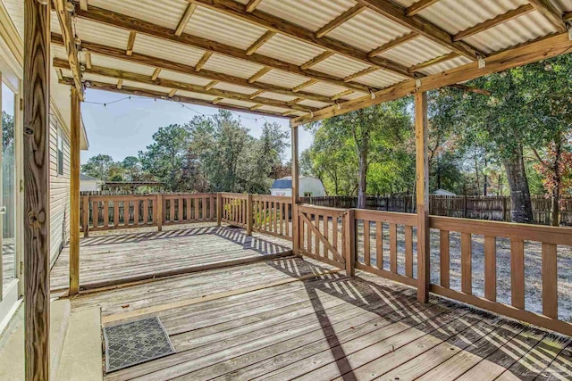 view of wooden terrace