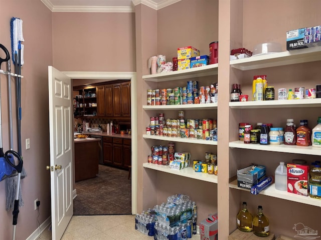 view of pantry