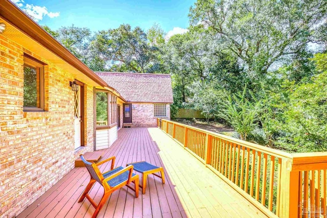 view of wooden terrace