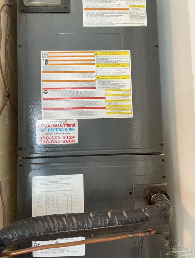 803 Pickens Ave, Pensacola, FL 32503 - utility room featuring heating unit